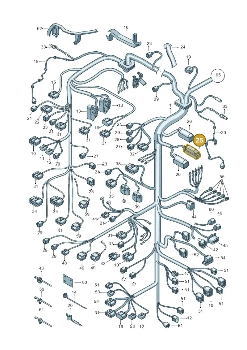 1J0906380B — SEAT Ibiza (2012-) diagram 639971800, position 25