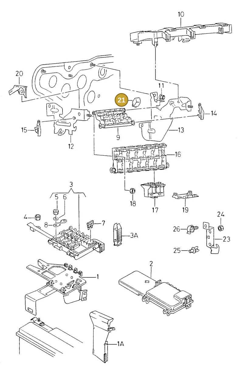 1J0906381A — Volkswagen POLO CLASSIC           06> (2005-) diagram 238937300, position 21