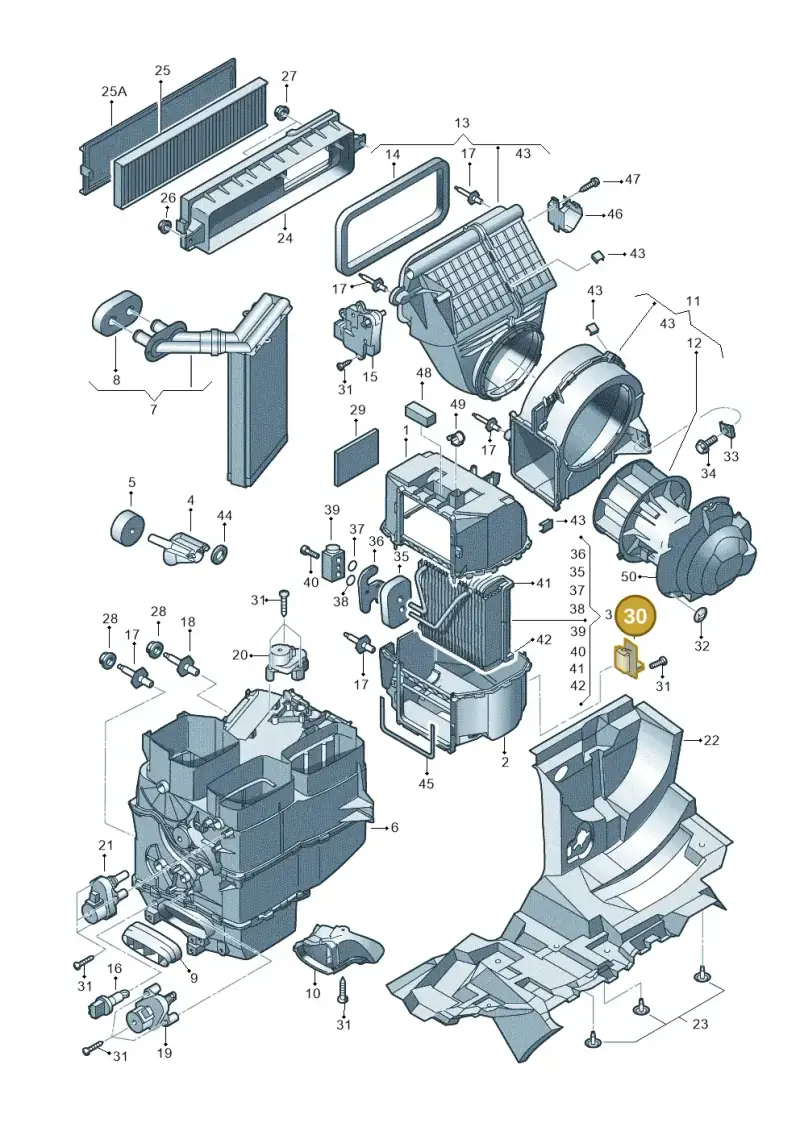 1J0907521 — Volkswagen Sharan (2008-2010) diagram 244820200, position 30