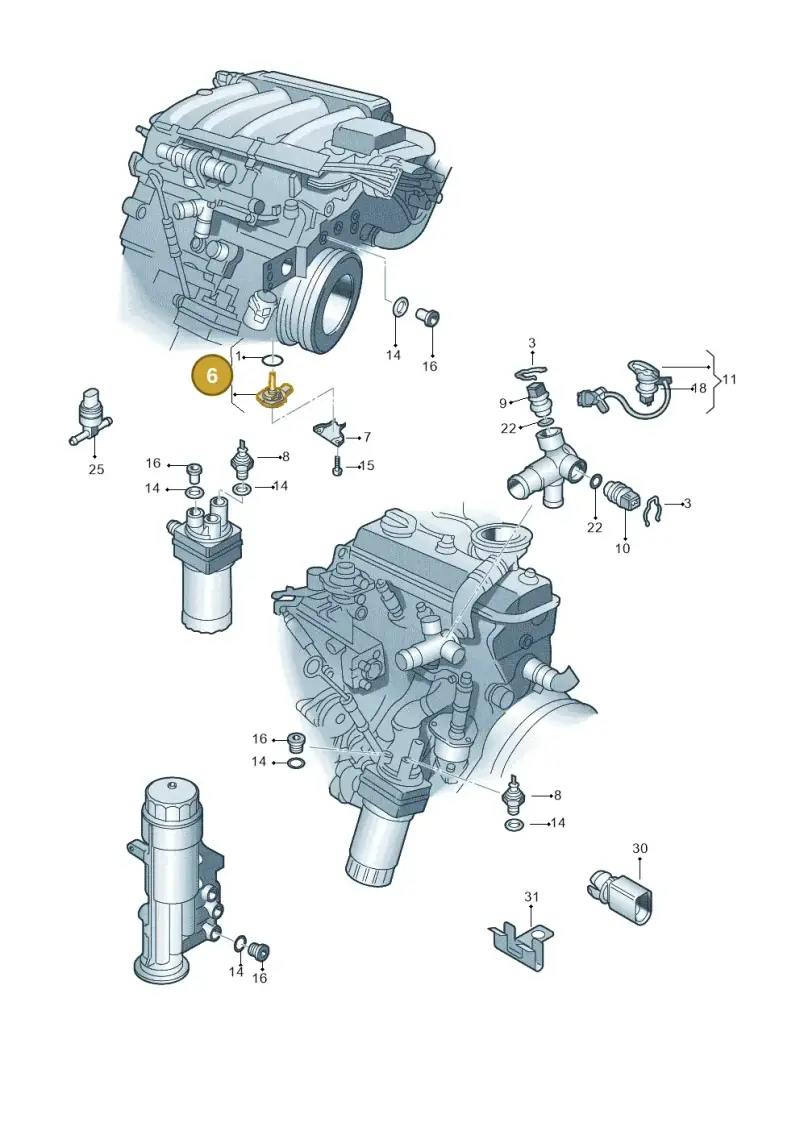 1J0907660B — Volkswagen New Beetle             06> (2005-) diagram 249919400, position 6