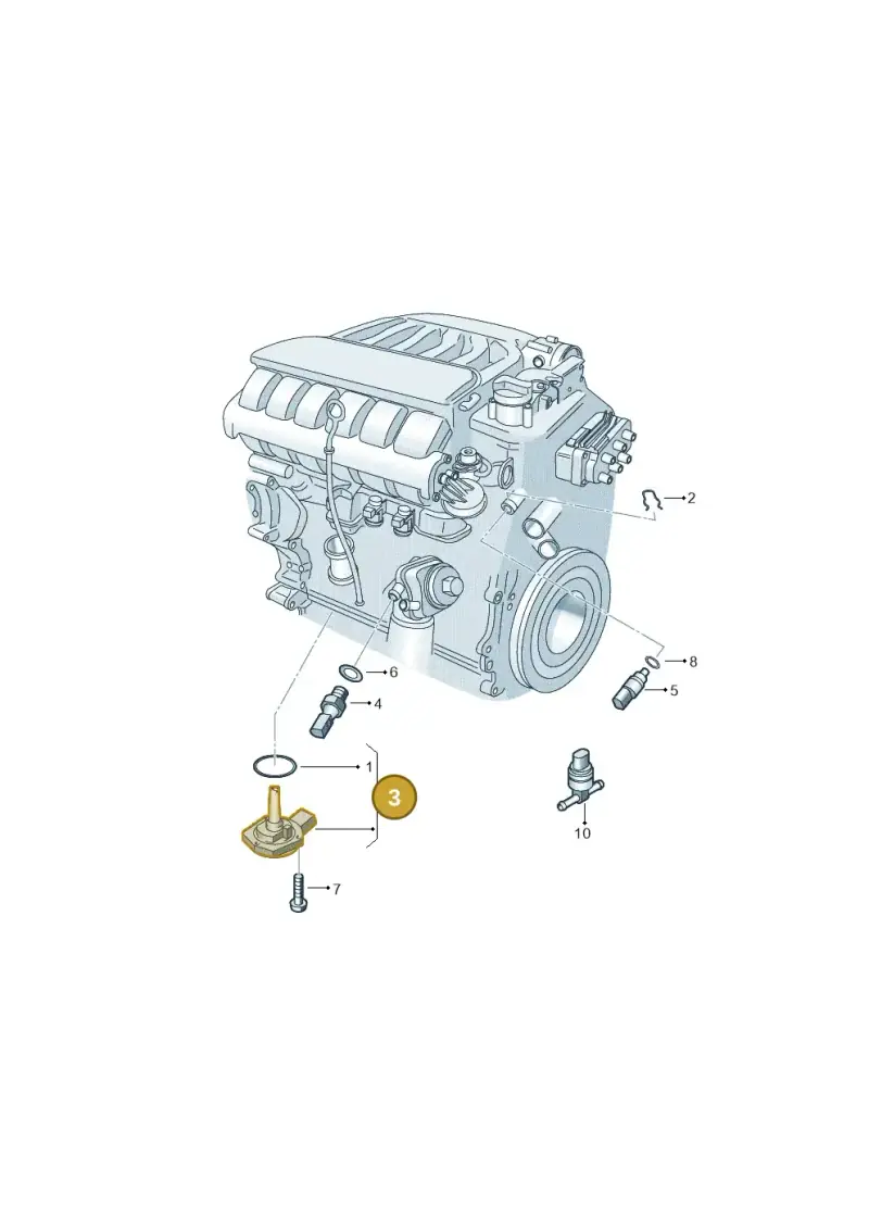 1J0907660B — Volkswagen Transp. dropside (2008-2009) diagram 274919600, position 3