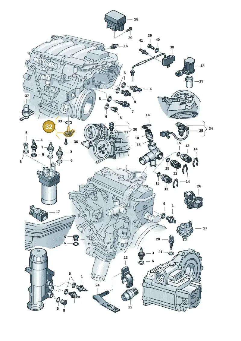 1J0907660B — Volkswagen Sharan (2008-2010) diagram 121919610, position 32