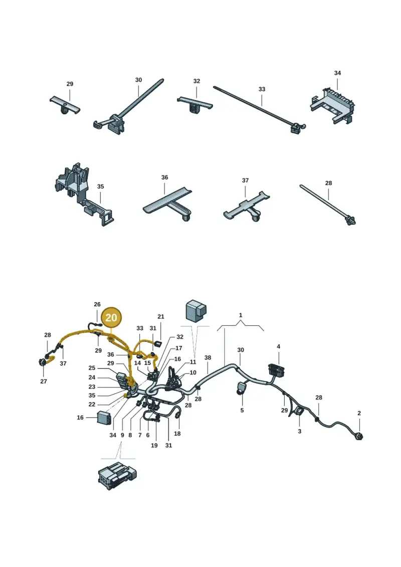 1J0919321 — Volkswagen Amarok twin cab (2022-) diagram 2ha971084, position 20