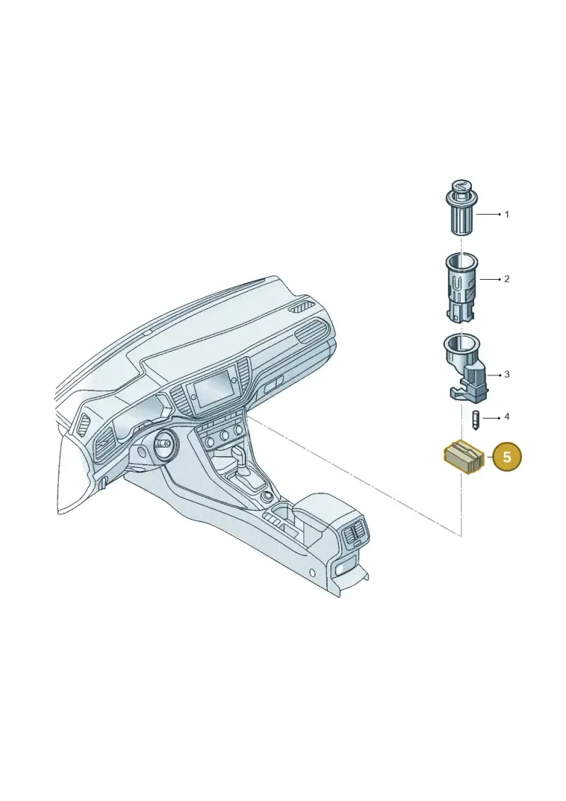 1J0919321 — Volkswagen Taigo (2021-2024) diagram 587919020, position 5