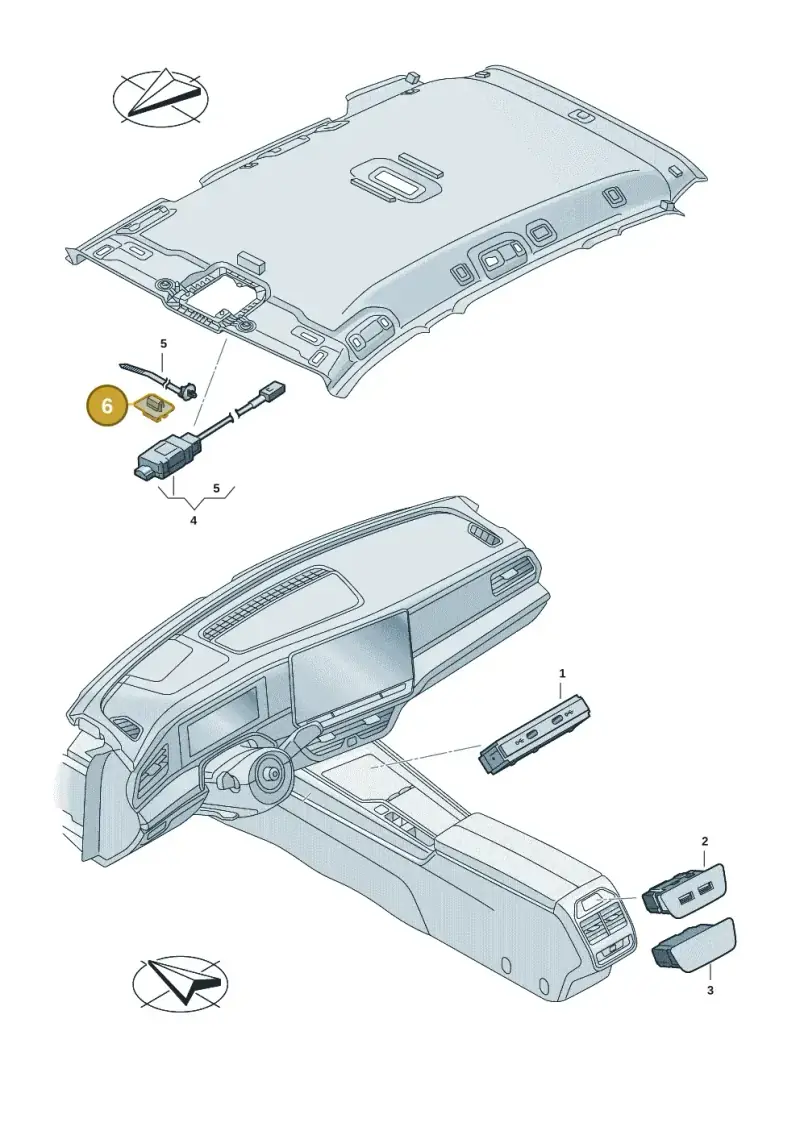 1J0937510A — Volkswagen Passat estate (2023-) diagram 3j0035780, position 6