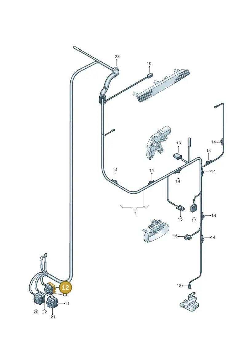 1J0937714B — Volkswagen TRANSPORTER/4MOTION    07 (2006-2007) diagram 410972820, position 12