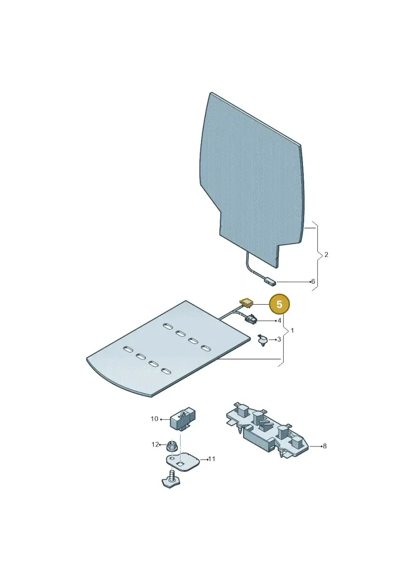 1J0937723 — Volkswagen Amarok twin cab (2009-2012) diagram 749963000, position 5