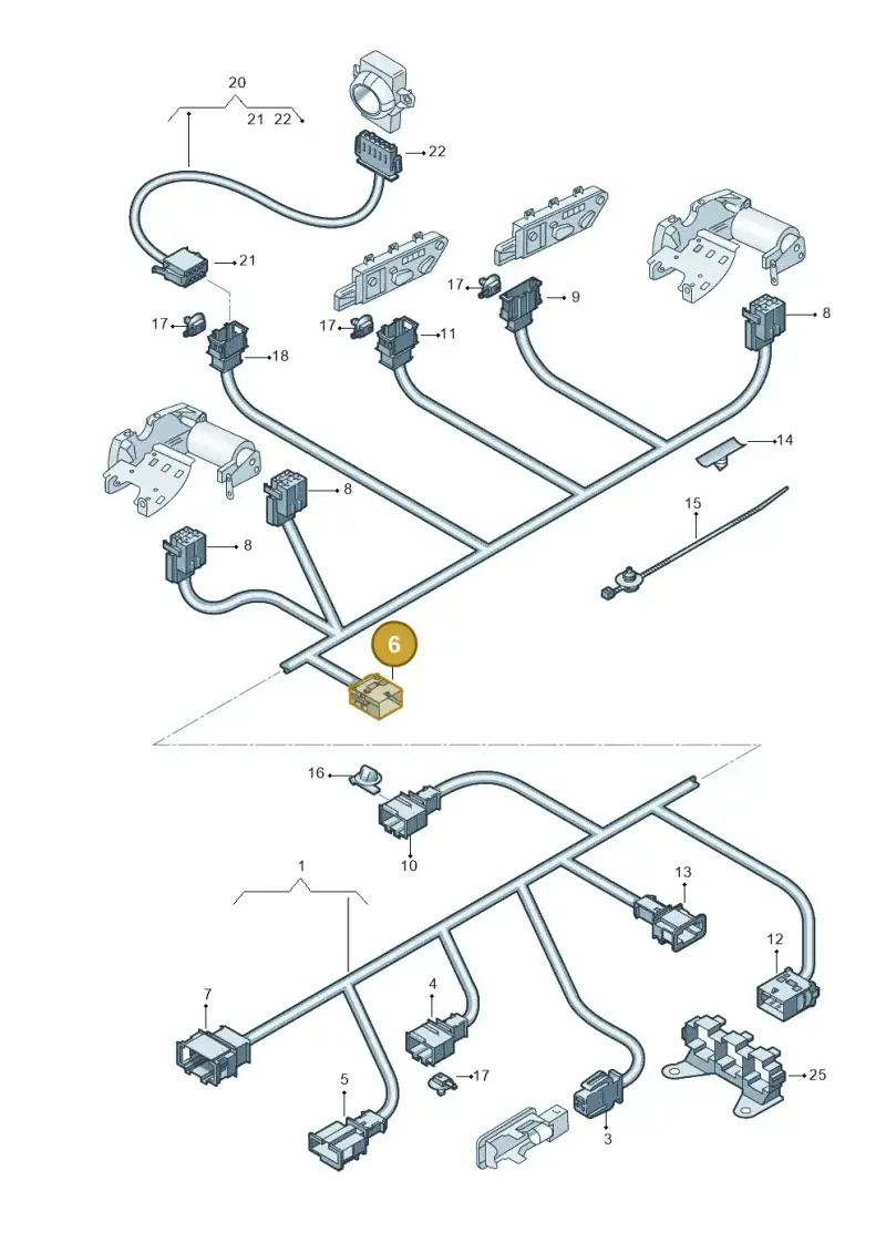1J0937723B — Audi A8/S8/qu. lang    08> (2007-) diagram 291972800, position 6