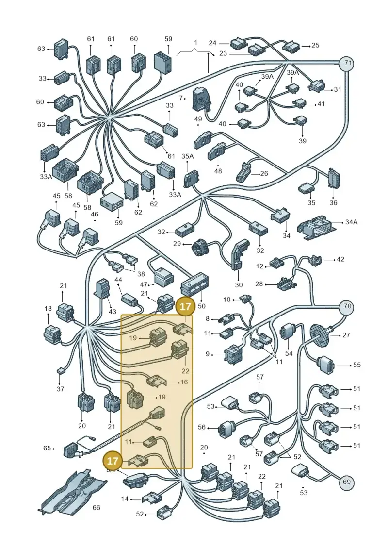 1J0937723B — Volkswagen Transp. caravelle (2008-2009) diagram 410971810, position 17
