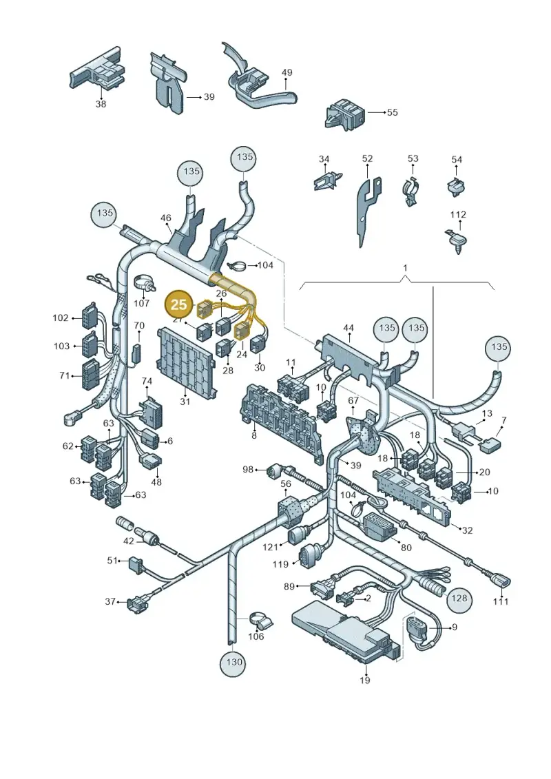 1J0937723D — Volkswagen New Beetle             06> (2005-) diagram 201971800, position 25