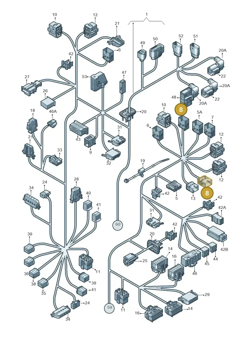 1J0937723D — Volkswagen Transp. caravelle (2008-2009) diagram 410971830, position 8