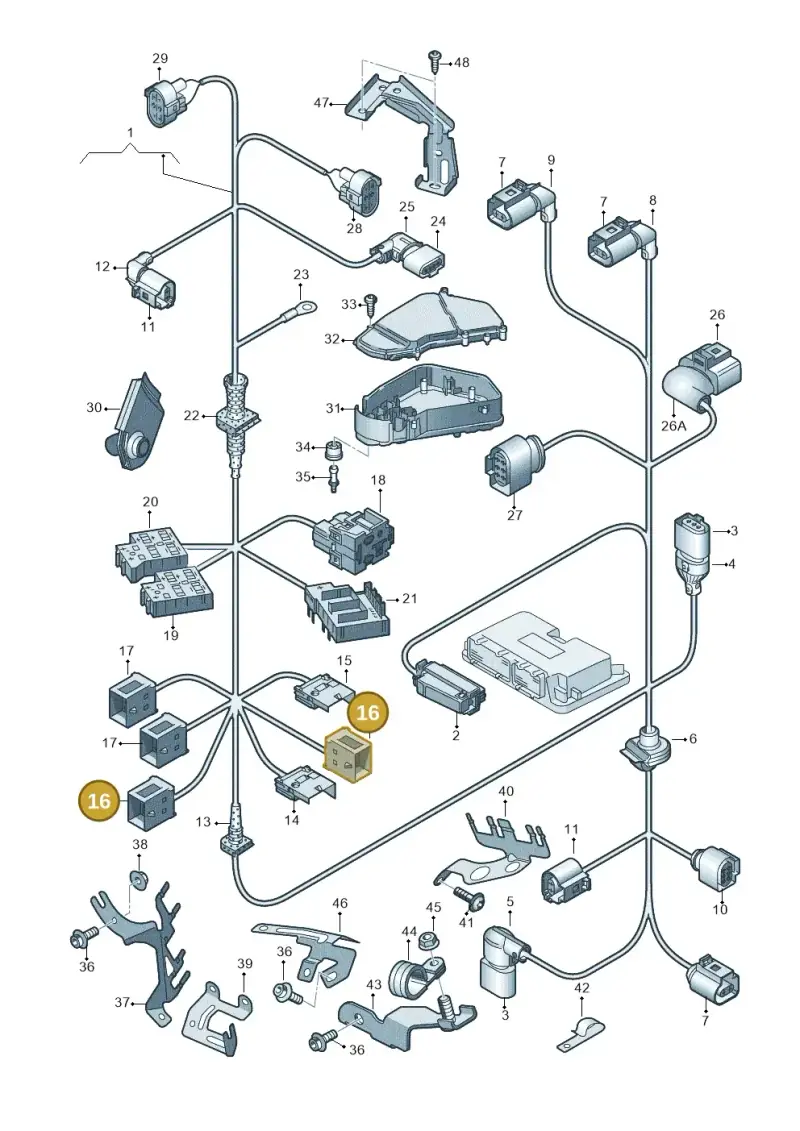 1J0937743B — Audi Q7 qu. 3.0 TDI (2009-2015) diagram 493971200, position 16