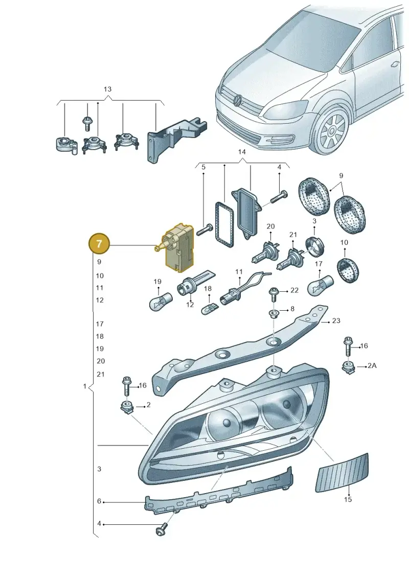 1J0941295A — Volkswagen Sharan BlueMotion (2015-2022) diagram 689941000, position 7
