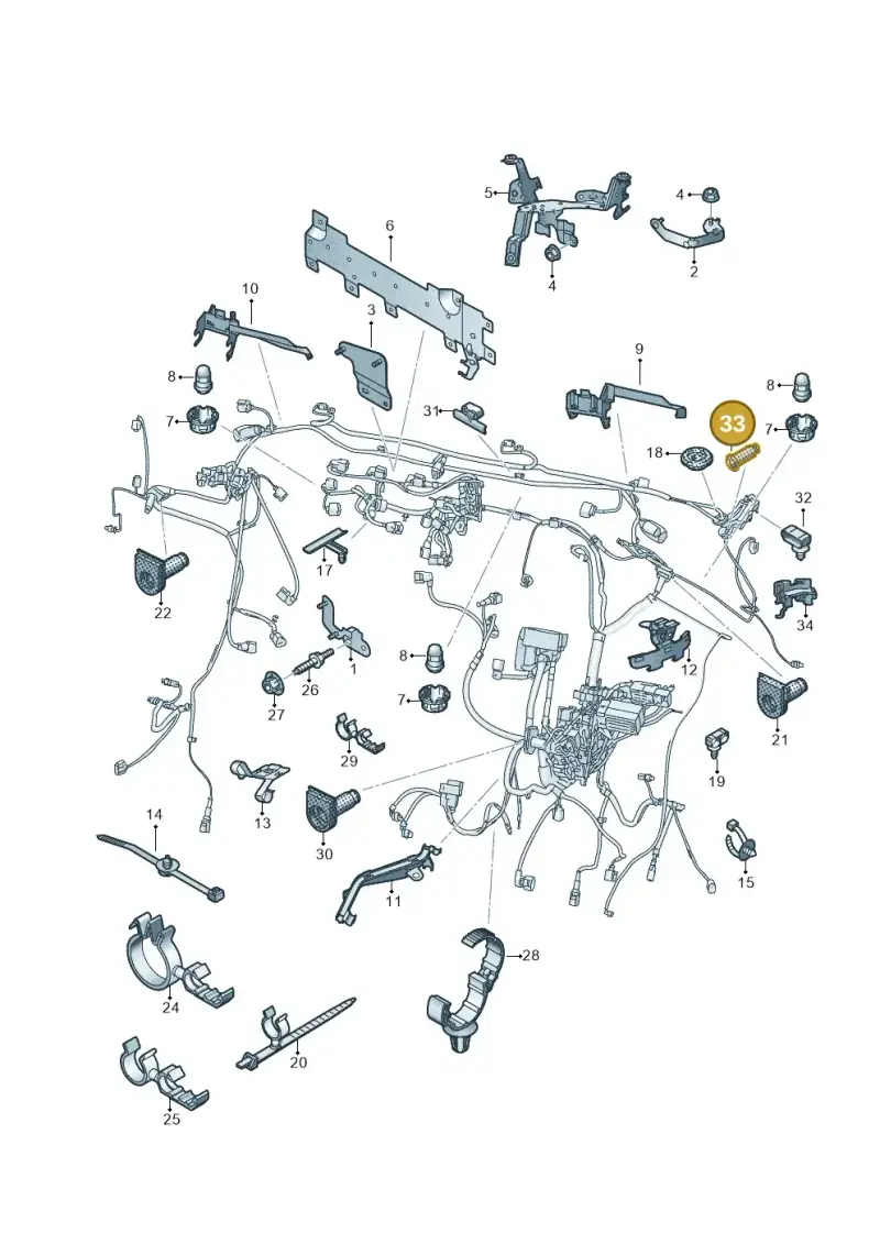 1J0941389 — Volkswagen Caravelle (2015-2019) diagram 861971790, position 33