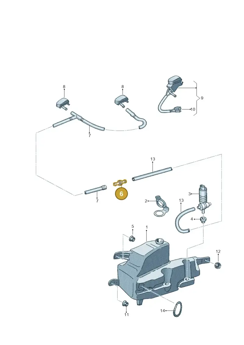 1J0955875B — Volkswagen CADDY-KOMBI/KASTENW.   06> (2005-) diagram 236955260, position 6