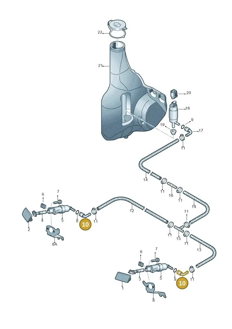 1J0955875C — Volkswagen Crafter 35 panel (2011-2016) diagram 483955300, position 10