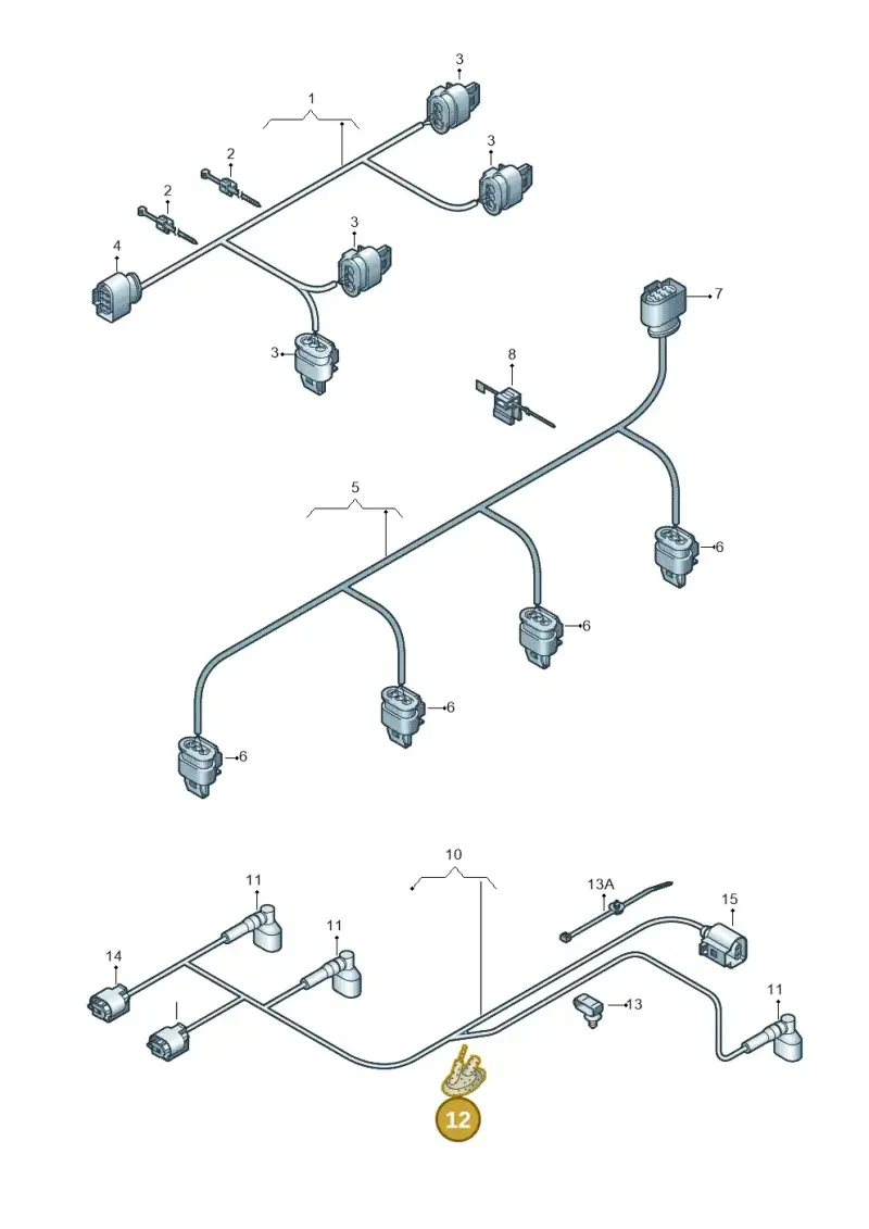 1J0955998C — Volkswagen Amarok twin cab (2022-) diagram 683971900, position 12