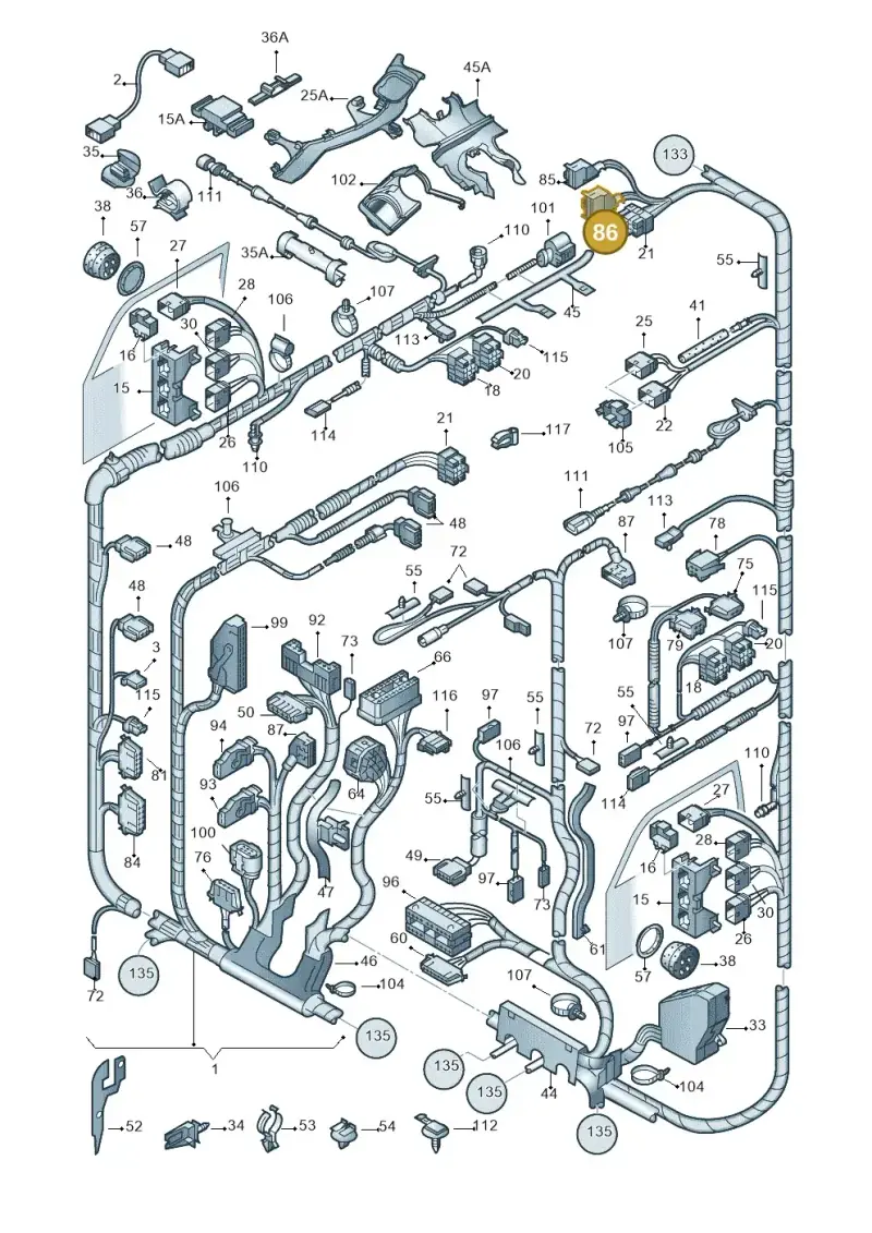 1J0962624A — Volkswagen New Beetle             06> (2005-) diagram 201971810, position 86