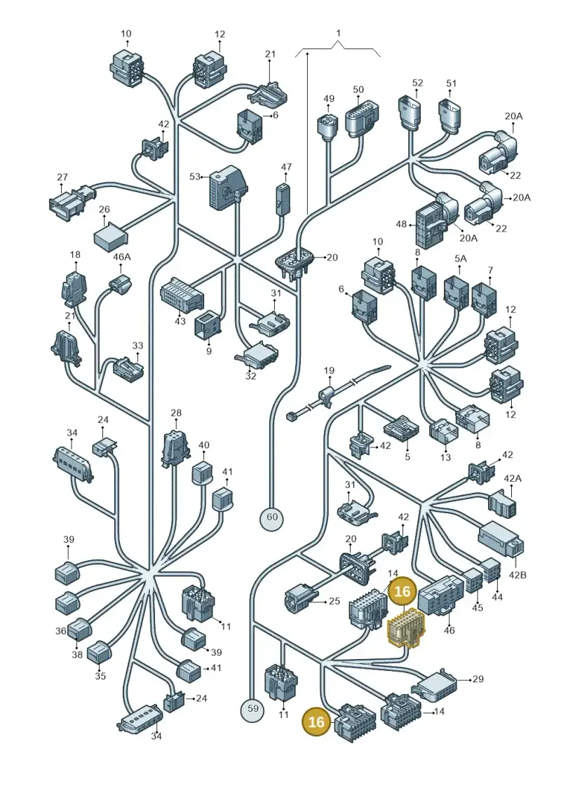 1J0962624A — Volkswagen Transp. caravelle (2008-2009) diagram 410971830, position 16