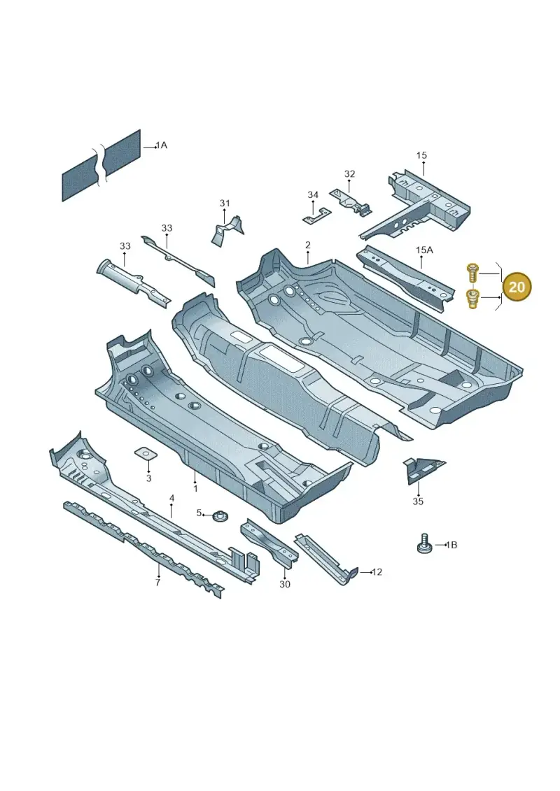 1J0971240C — Skoda Fabia Ambiente (2009-2013) diagram 253803100, position 20