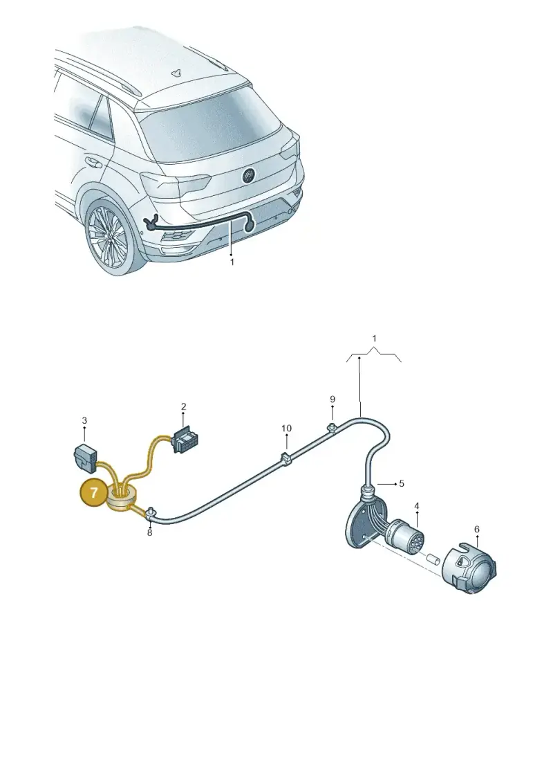 1J0971903 — Volkswagen T-Roc convertible 1.5 (2019-2024) diagram 813972850, position 7