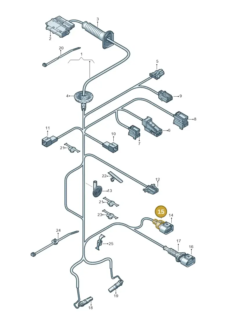 1J0971921 — Audi Q5 (2016-2025) diagram 896972370, position 15