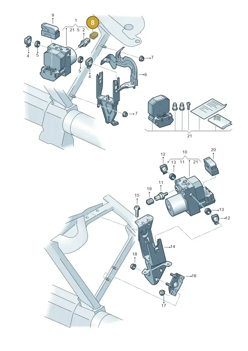 1J0972483 — Audi A8/S8/qu. lang    08> (2007-) diagram 291614100, position 8