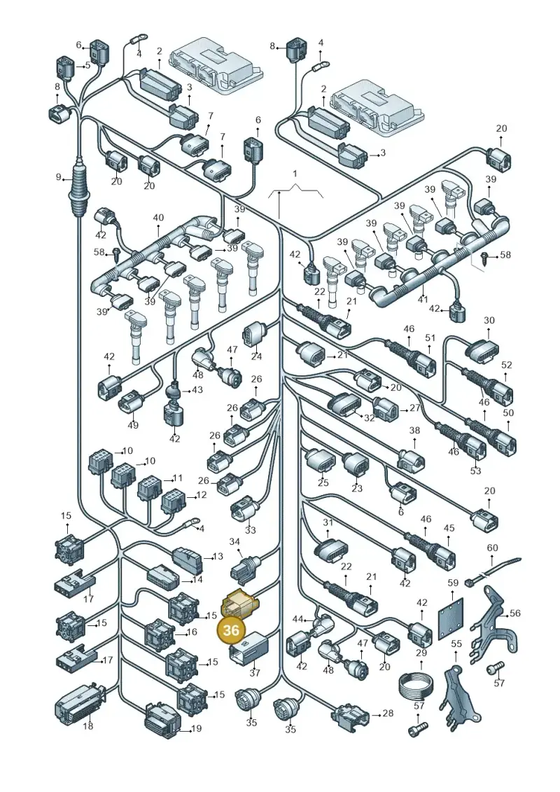 1J0972483 — Audi R8                08> (2007-) diagram 618971600, position 36