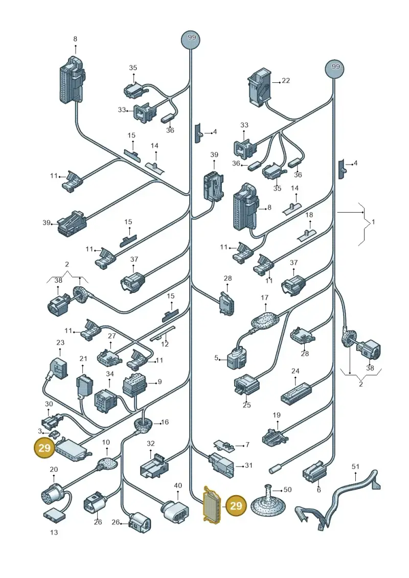 1J0972706 — Volkswagen Polo (2012-2014) diagram 672972010, position 29