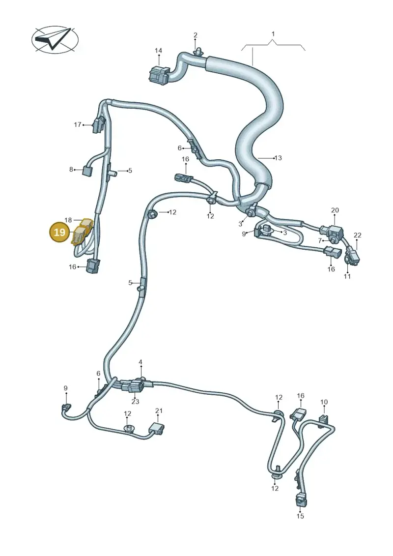 1J0972725 — Volkswagen ID.3 Pro (2019-2024) diagram 10a972027, position 19