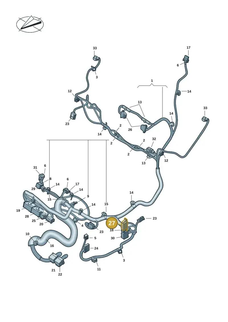 1J0972725 — Volkswagen Multivan (2021-) diagram 7t0972250, position 27