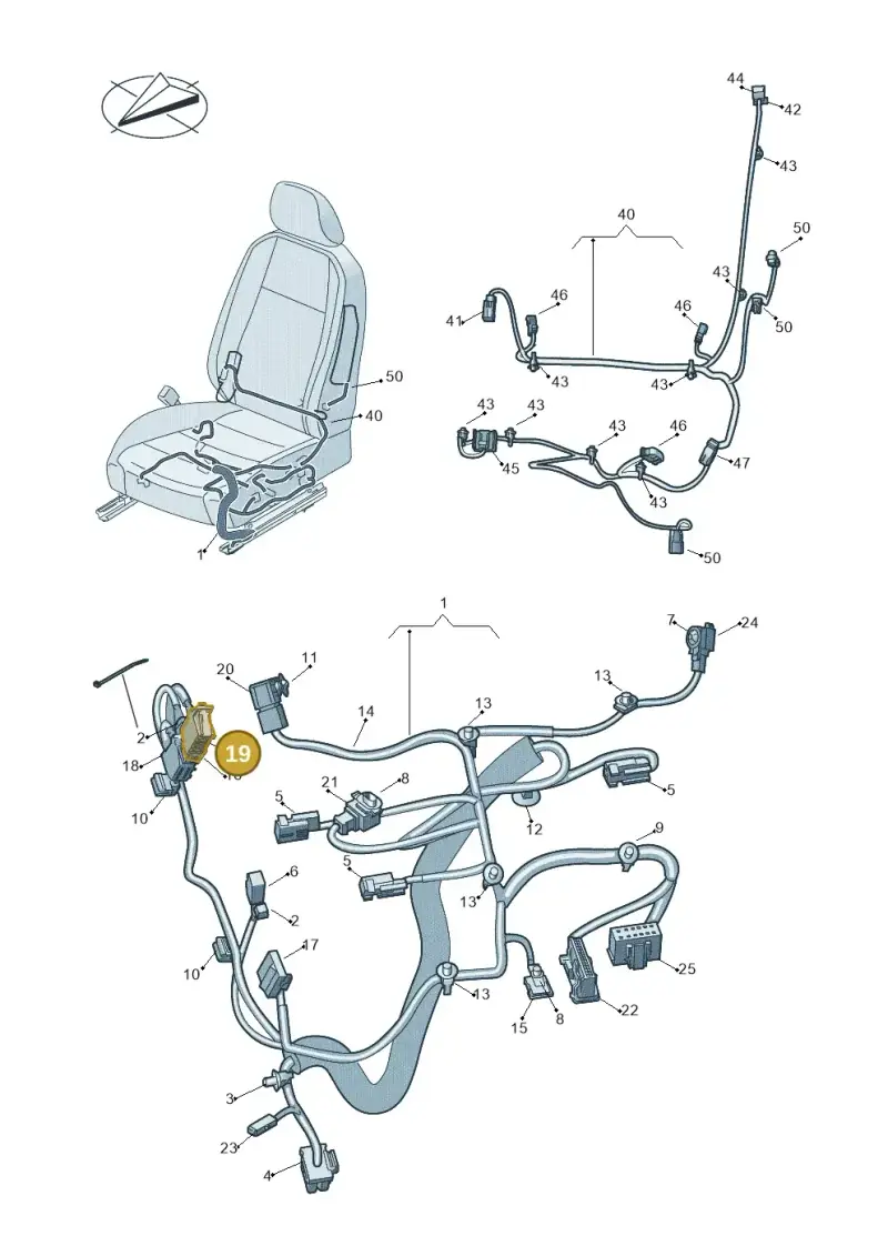 1J0972725 — Volkswagen Amarok twin cab (2022-) diagram 793972270, position 19