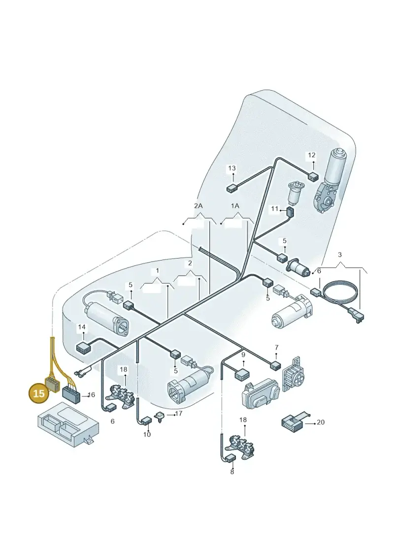 1J0972726 — Volkswagen Jetta/Wagon (2002-2006) diagram 260972260, position 15