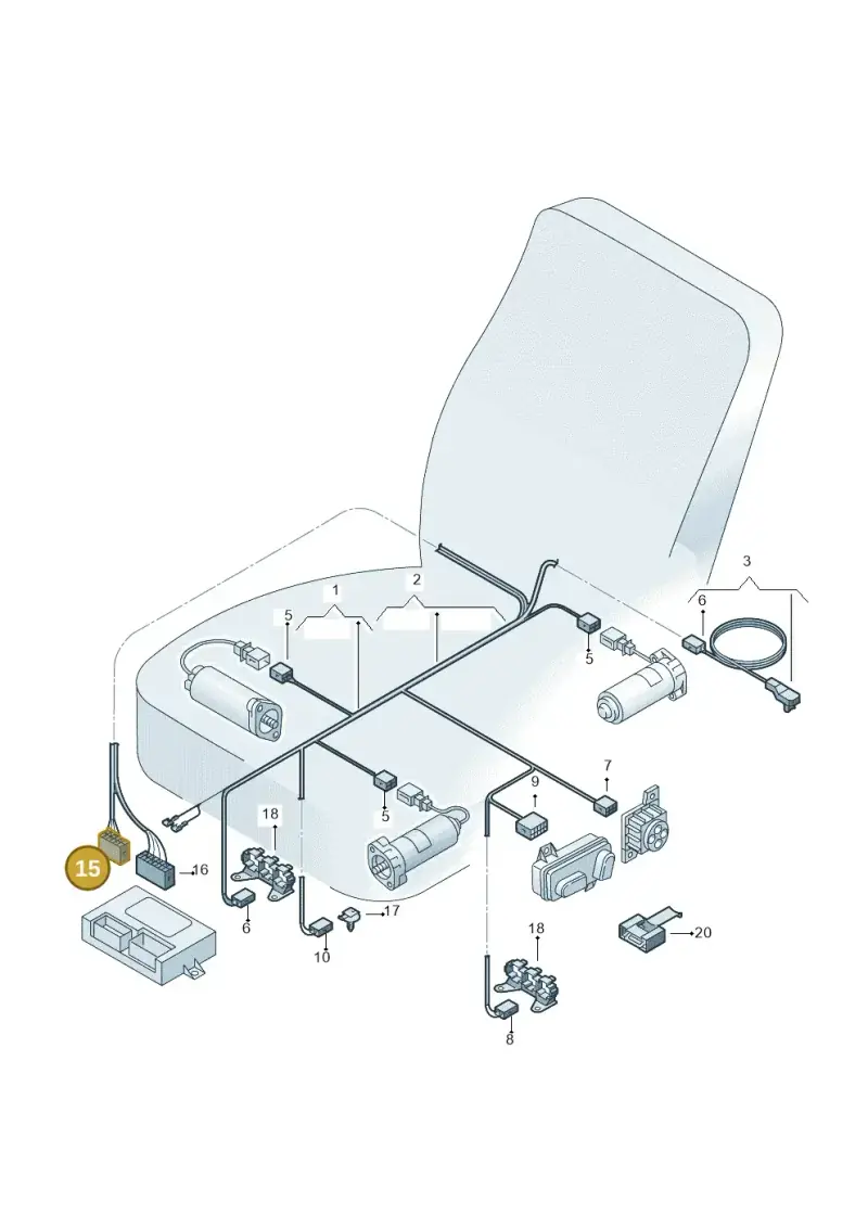 1J0972726 — Volkswagen PASSAT/4MOTION/W8 (2002-2005) diagram 404972260, position 15