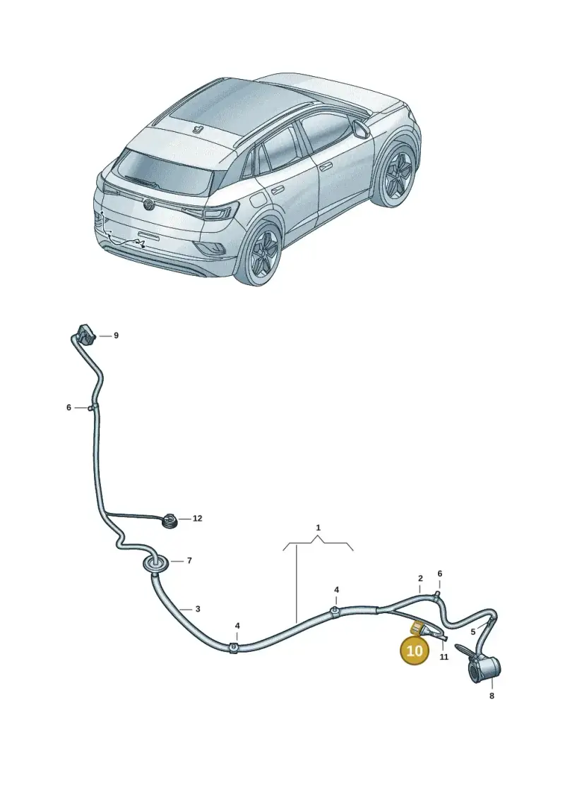 1J0972751 — Volkswagen ID.4 (2020-2025) diagram 11a972087, position 10