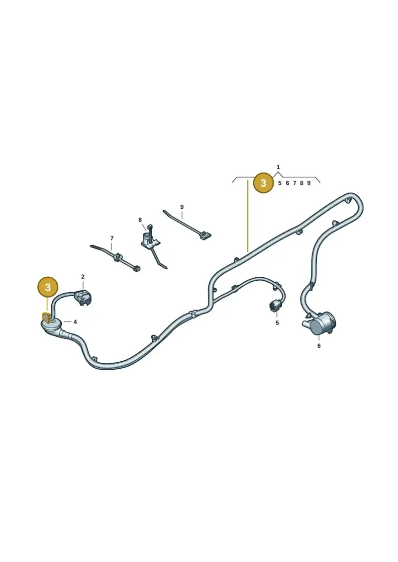 1J0972751 — Audi RS Q3 Sportback (2019-2024) diagram 597972055, position 3