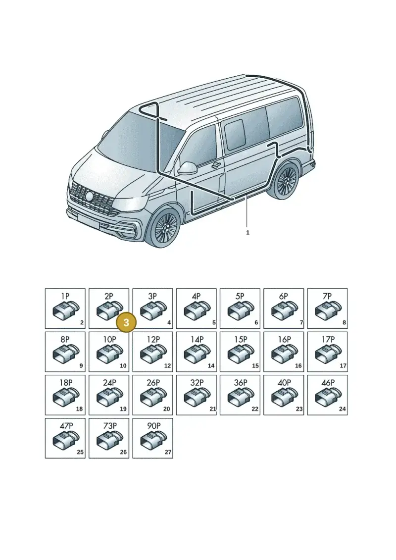 1J0972752 — Volkswagen Transport. multivan (2019-2024) diagram 7em971080, position 3