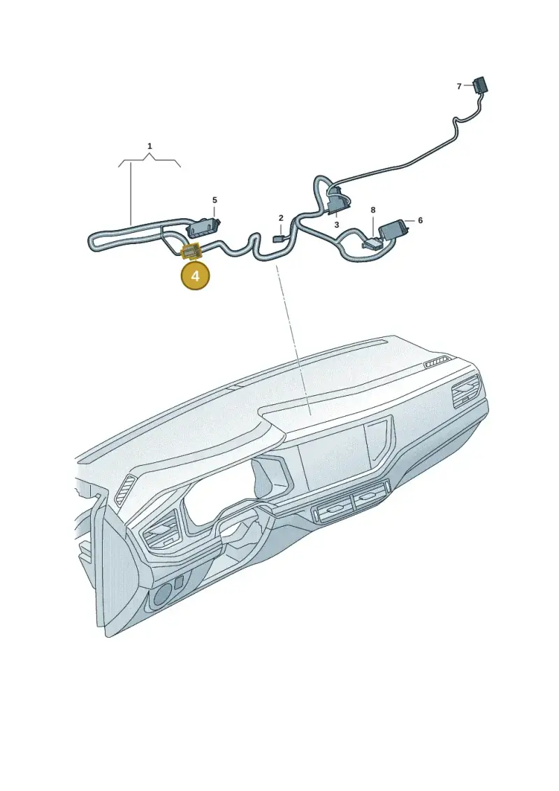 1J0972752 — Volkswagen T-Cross 1,0 (2018-2024) diagram 971566008, position 4