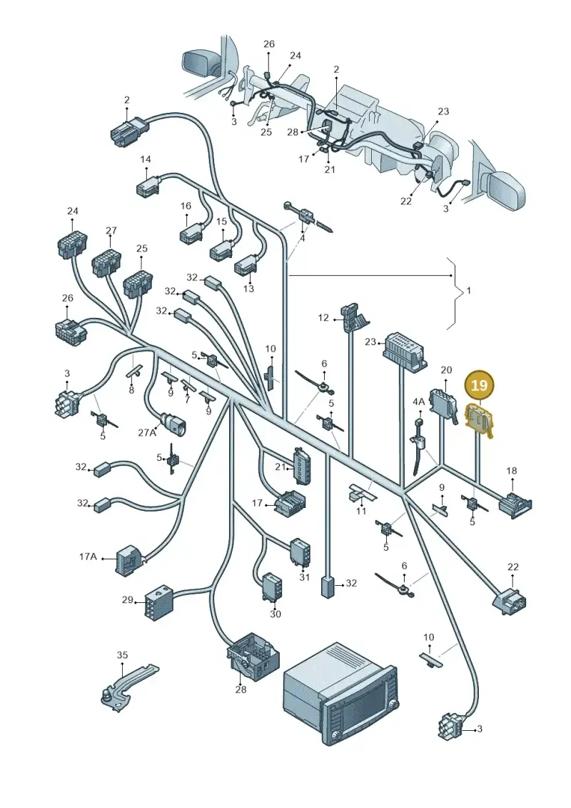 1J0972752 — Volkswagen Amarok twin cab (2022-) diagram 683971830, position 19