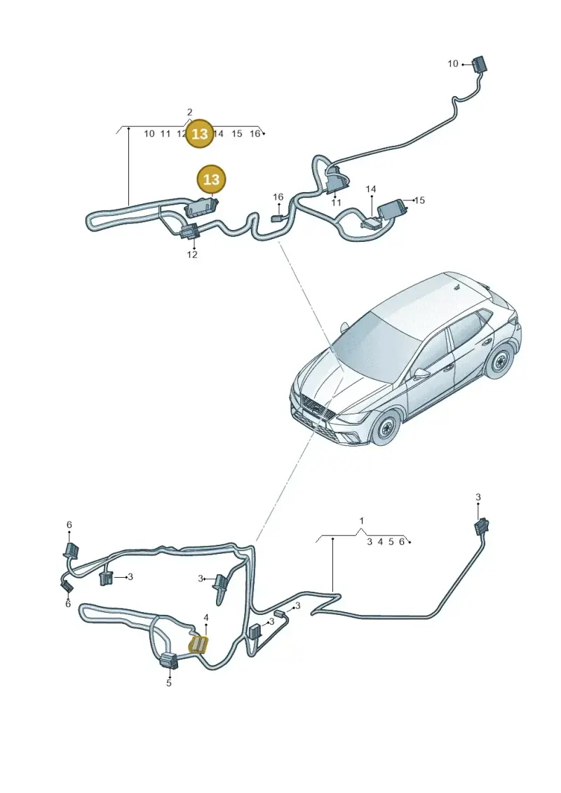 1J0972754 — SEAT Arona (2017-) diagram 835972450, position 13
