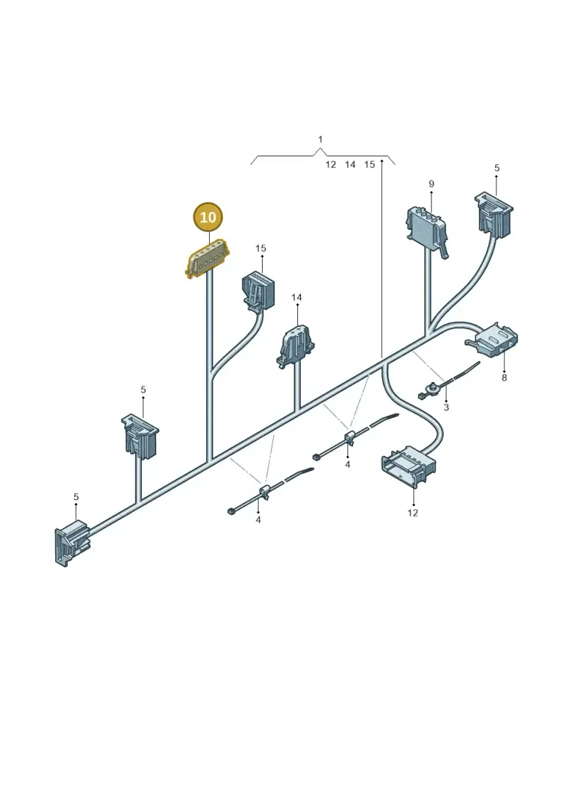 1J0972755 — Audi Q3 1.4 (2016-) diagram 690972650, position 10