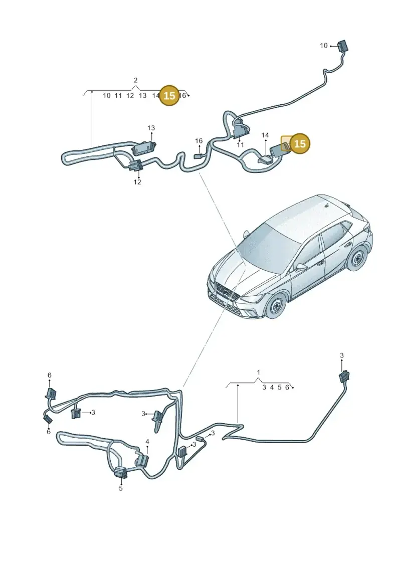 1J0972755 — SEAT Arona (2017-) diagram 835972450, position 15