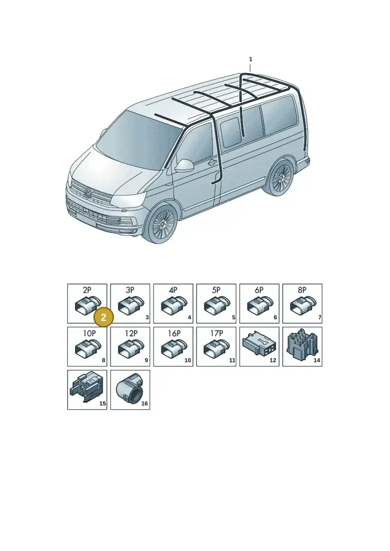 1J0972762 — Volkswagen Transport. multivan (2019-2024) diagram 7em972086, position 2