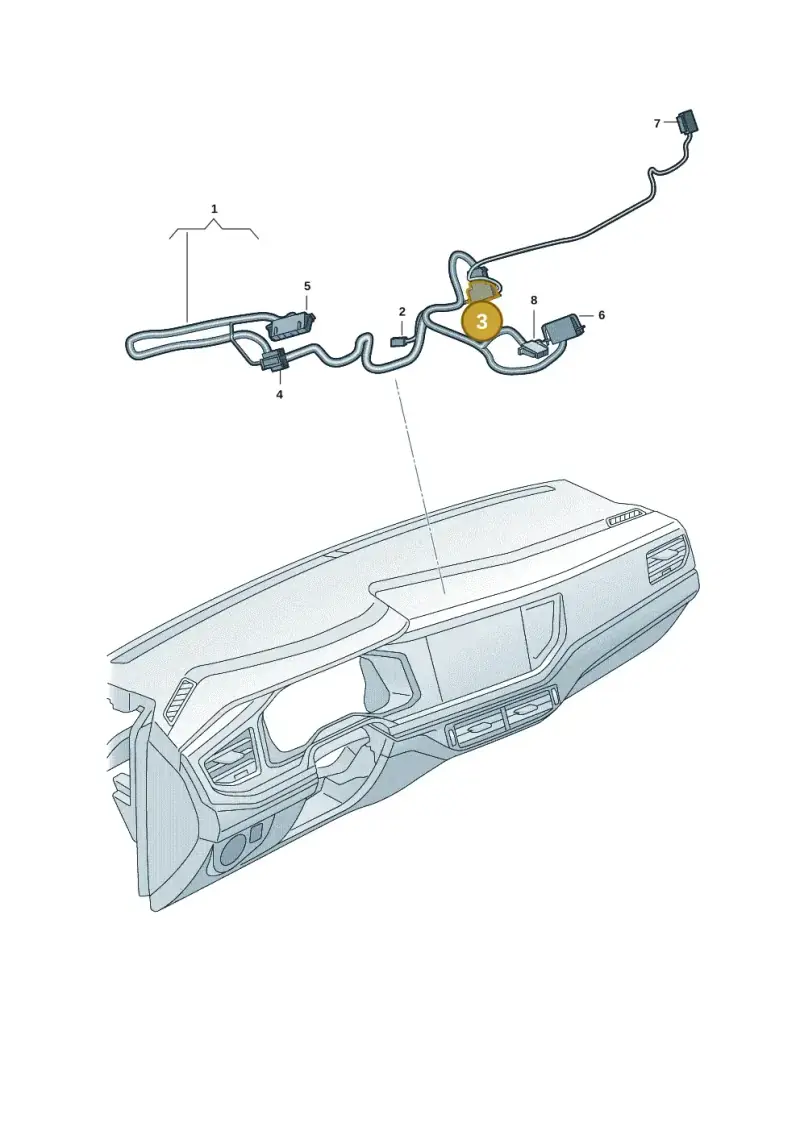 1J0972762 — Volkswagen T-Cross 1,0 (2018-2024) diagram 971566008, position 3
