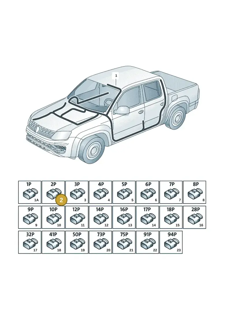 1J0972762 — Volkswagen Amarok twin cab (2022-) diagram 2ha971080, position 2