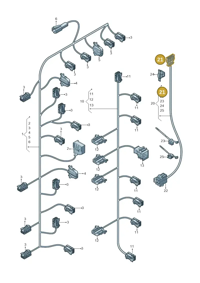 1J0972763 — Audi RS Q8 (2019-2025) diagram 859972700, position 21
