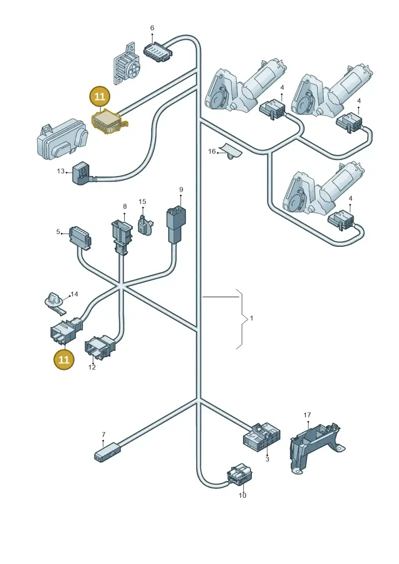 1J0972772 — Audi R8 qu. 5.2 (2012-2015) diagram 609972240, position 11