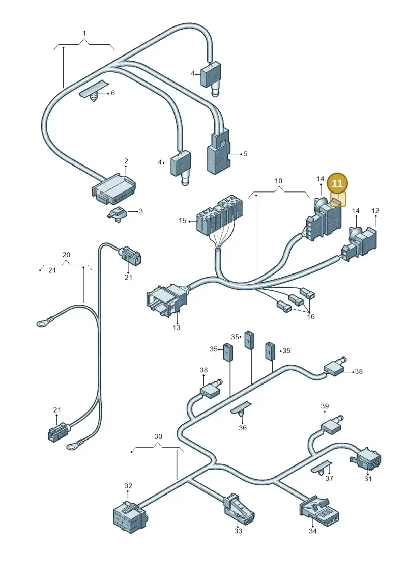 1J0972772 — Audi RS5 Cabrio (2012-2015) diagram 670972700, position 11