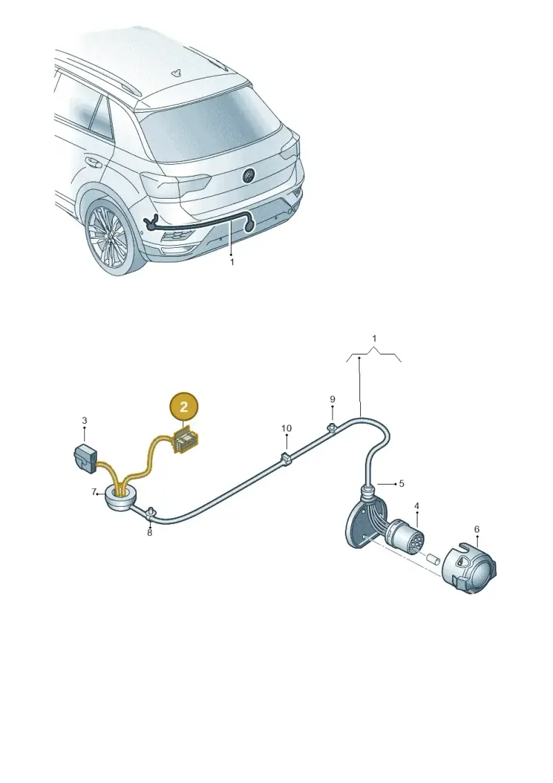 1J0972774 — Volkswagen T-Roc Cabriolet (2019-2025) diagram 813972850, position 2