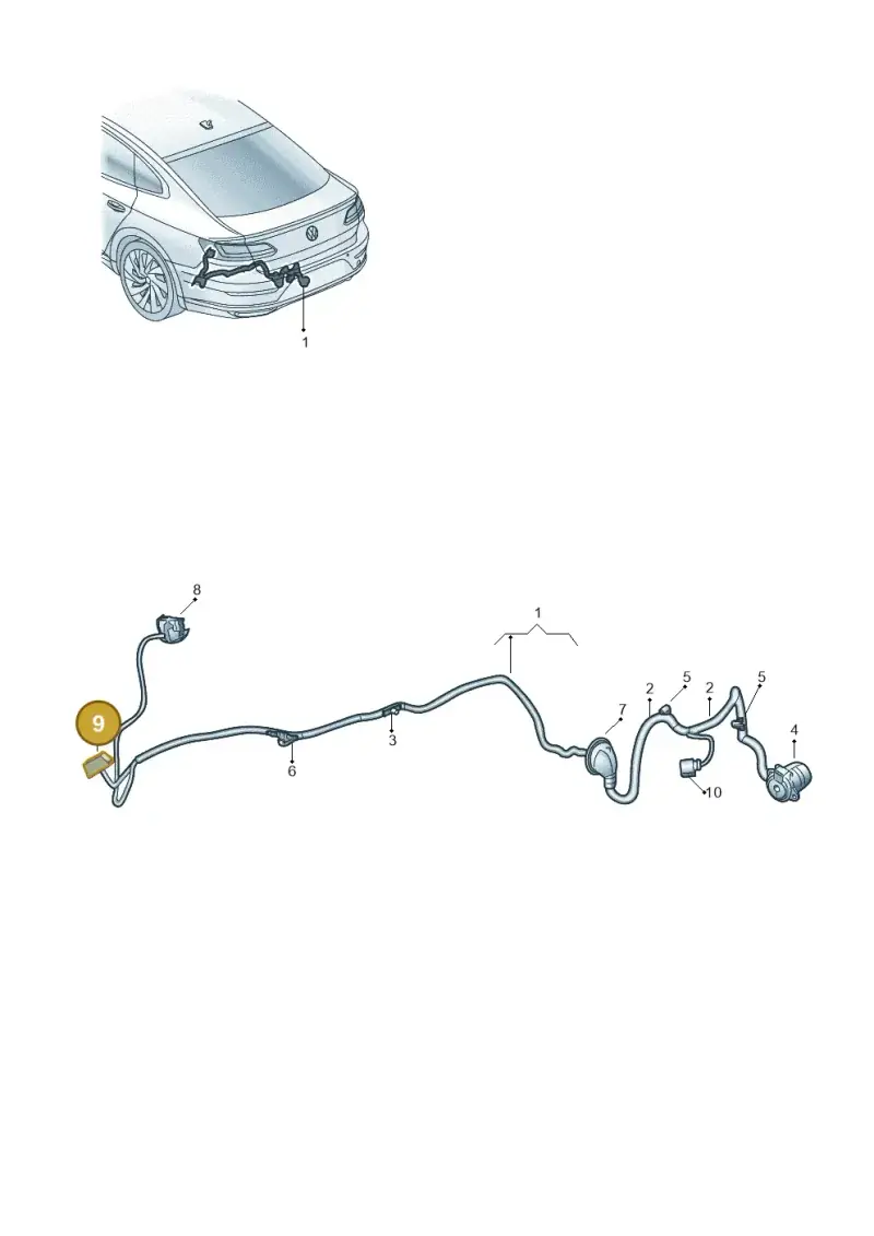 1J0972774 — Volkswagen Arteon (2017-2025) diagram 828972040, position 9